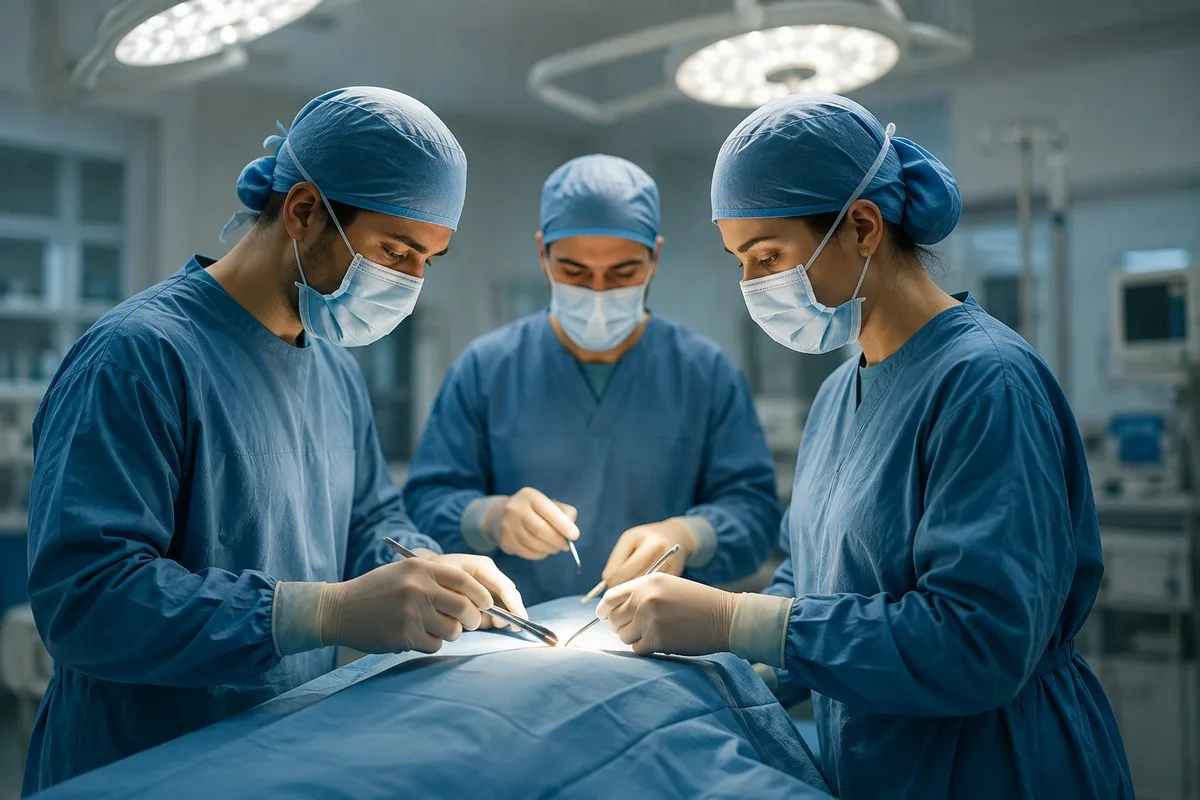 Chirurgisches Team im Operationssaal