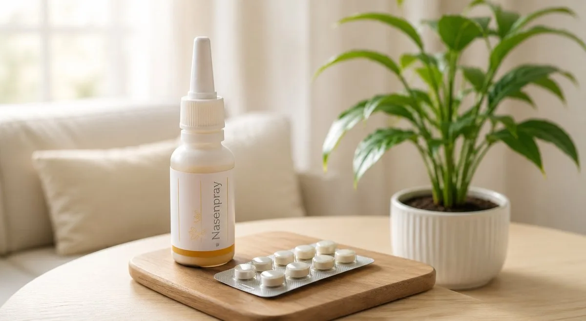 Nasenspray und Tabletten